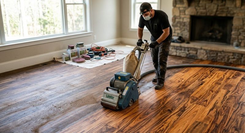 Bamboo Floor Refinishing in Overland Park, KS